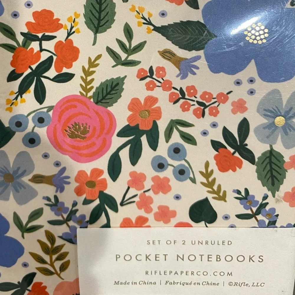 RIFLE PAPER CO. 3 piece set-52 tear off sheet weekly planner &2 pocket notebooks